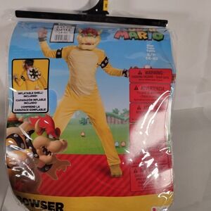 Child's Nintendo Super Mario BOWSER Costume Size Large (10/12)  Inflatable Shell
